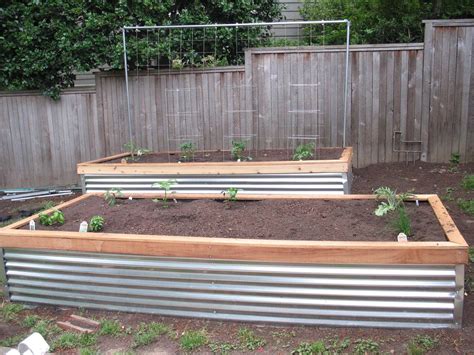 building planter boxes with corrugated metal|corrugated metal raised garden beds.